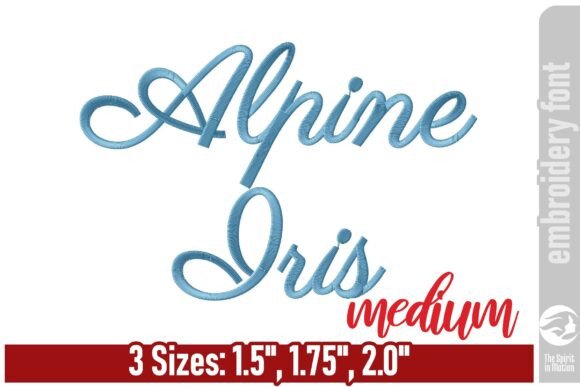 Alpine Iris Script Embroidery Font – M: A Designer’s Review for Personalized Gifts