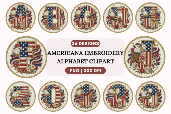 Americana Embroidery Alphabet Clipart Review: Vintage Charm for Personalized Gifts