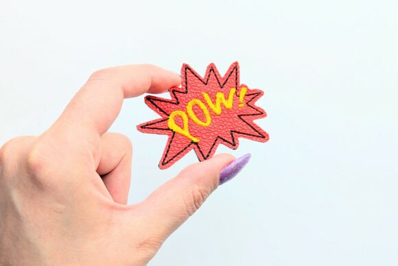 Comic Burst POW ITH Feltie Embroidery Review