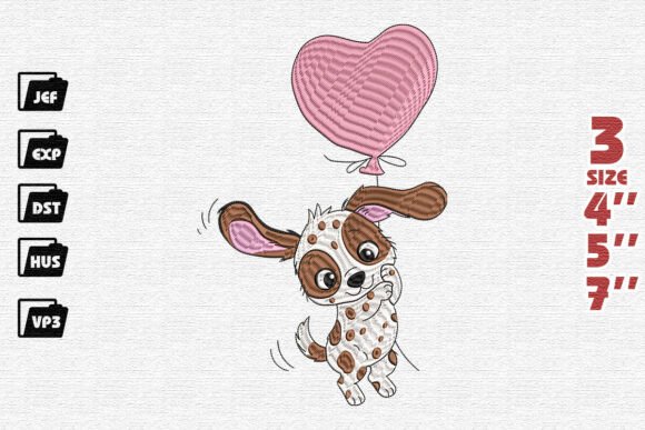 Cute Puppy Heart Balloon Embroidery: A Designer’s Real-World Review