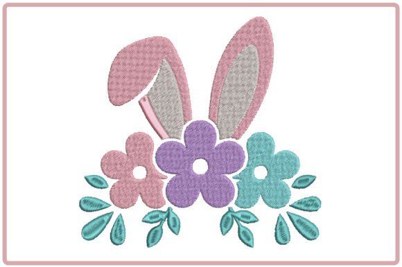Floral Easter Bunny Ears Embroidery Design Review