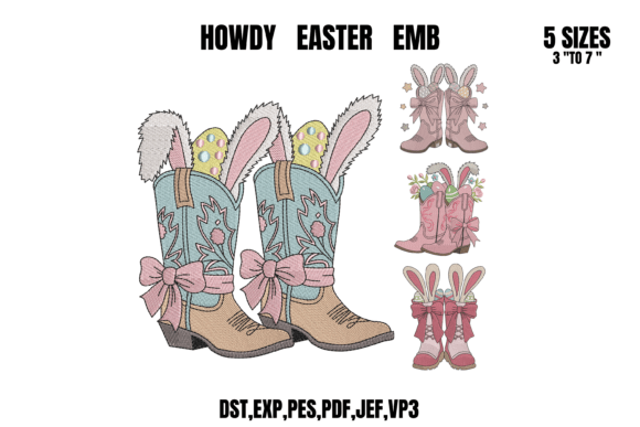 Howdy Easter Boot Embroidery Bundle Review