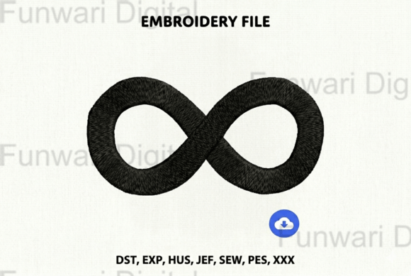 Minimalist Infinity Loop Embroidery