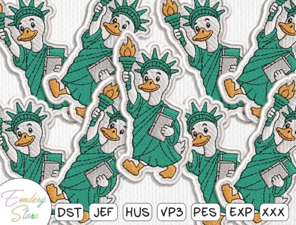 Patriotic Duck Embroidery Design Review