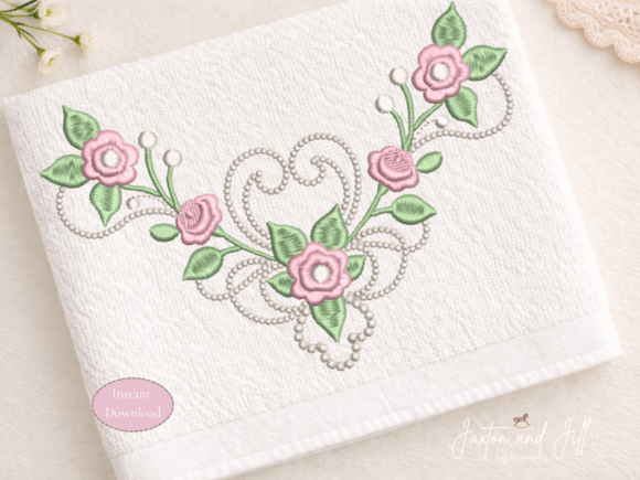 Rose Neckline Machine Embroidery Design: A Designer’s Review for Business Branding