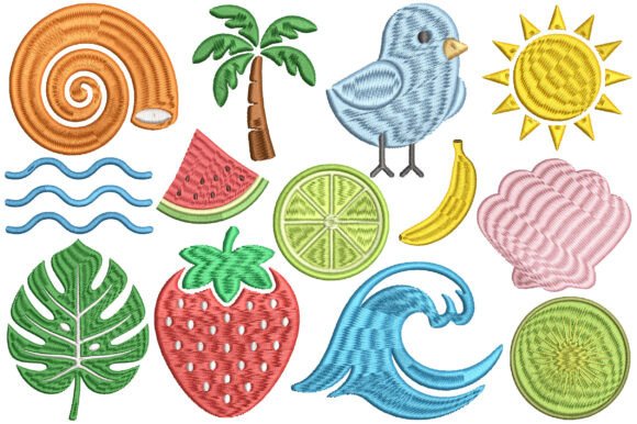 Tropical Summer Embroidery Design Bundle Review