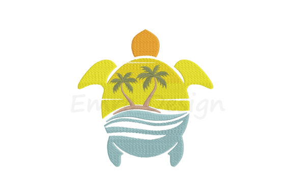 Turtle Beach Palm Tree Embroidery Design Review