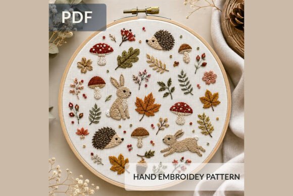 Woodland Embroidery Pattern PDF Review